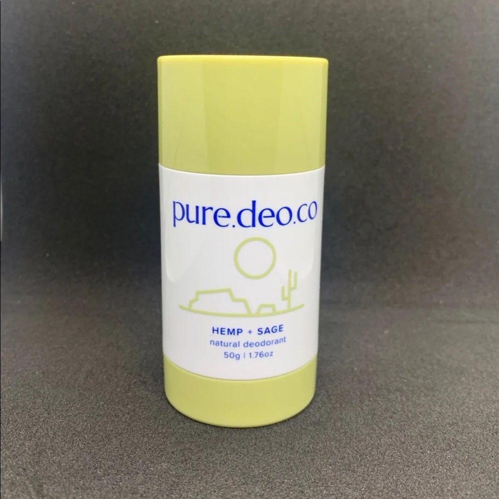 Pure Deo Co Natural Deodorant. Hemp + Sage.